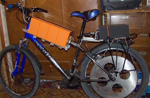 Электровелосипед с бесколлекторным двигателем