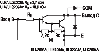 Uln2003 схема драйвера